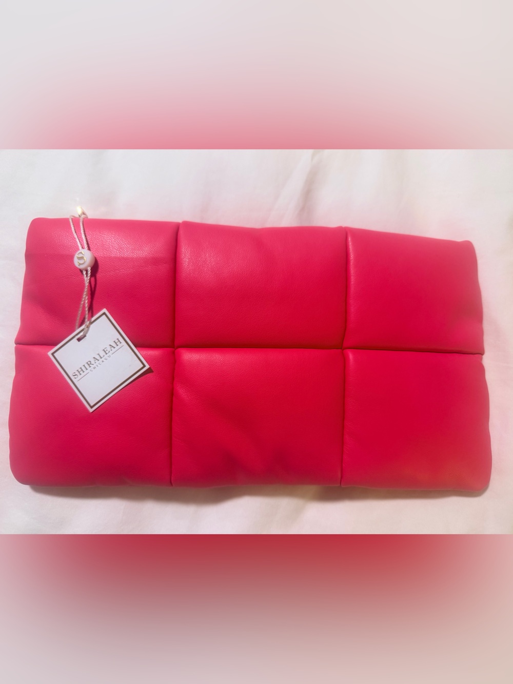 Shiraleah Pink Quilted, New With Tags, Faux-Leather Clutch